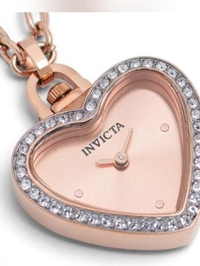 Invicta Mini Angel Women's Necklace Watch - 27.5mm, Rose Gold NIB